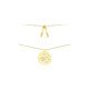 【APM MONACO】AC3873OXY金黄色银河项链简约时尚女圆牌吊饰毛衣链（中国仓）