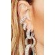 【APM MONACO】AE12369XPL白色珍珠耳环原创设计小众优雅多层耳饰银色（中国仓）