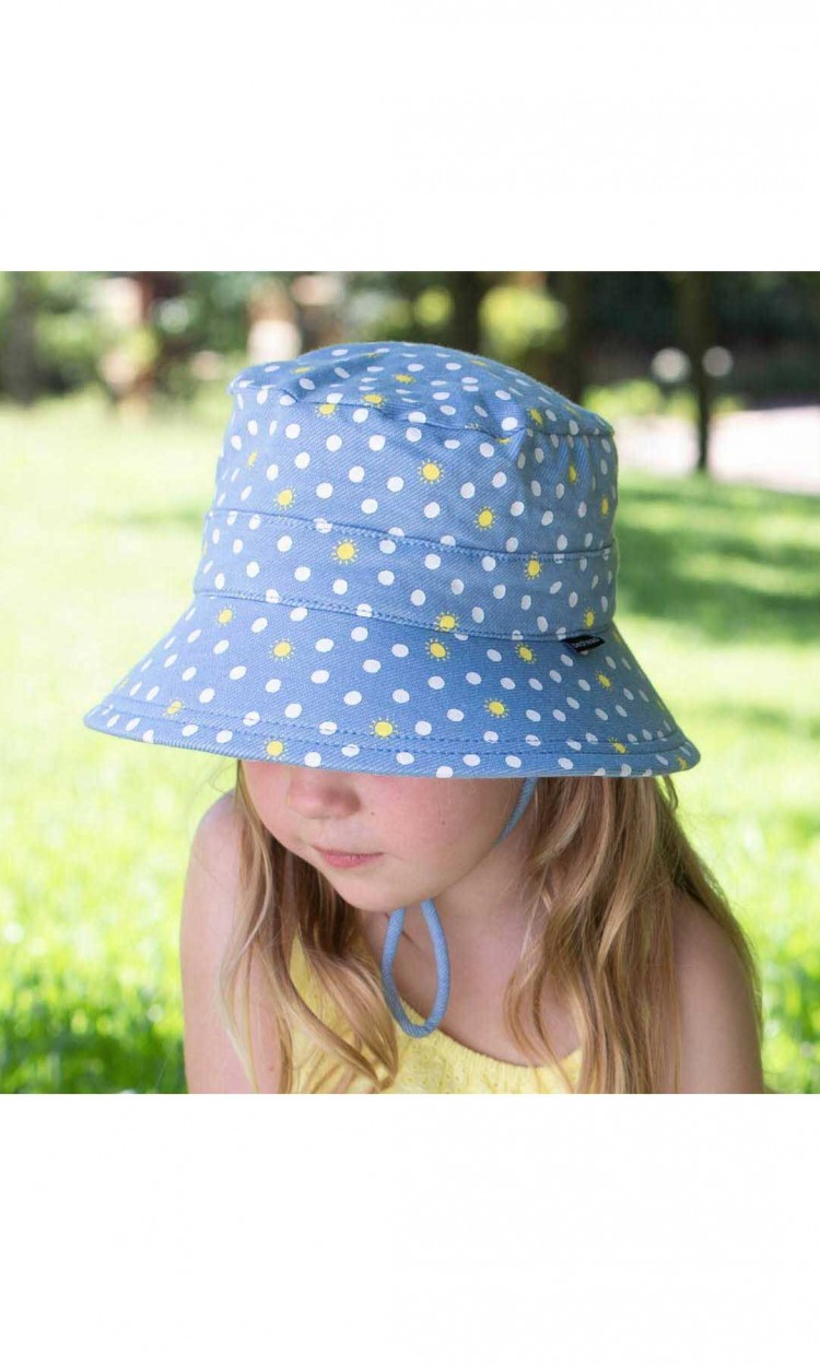 【现货】【BEDHEAD】BU155-SPOTS儿童防晒桶帽防翻盖UPF50+（中国仓）