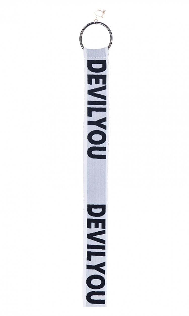 【DEVIL BEAUTY】DB17AW-ACC015.logo织带耳环（中国仓）