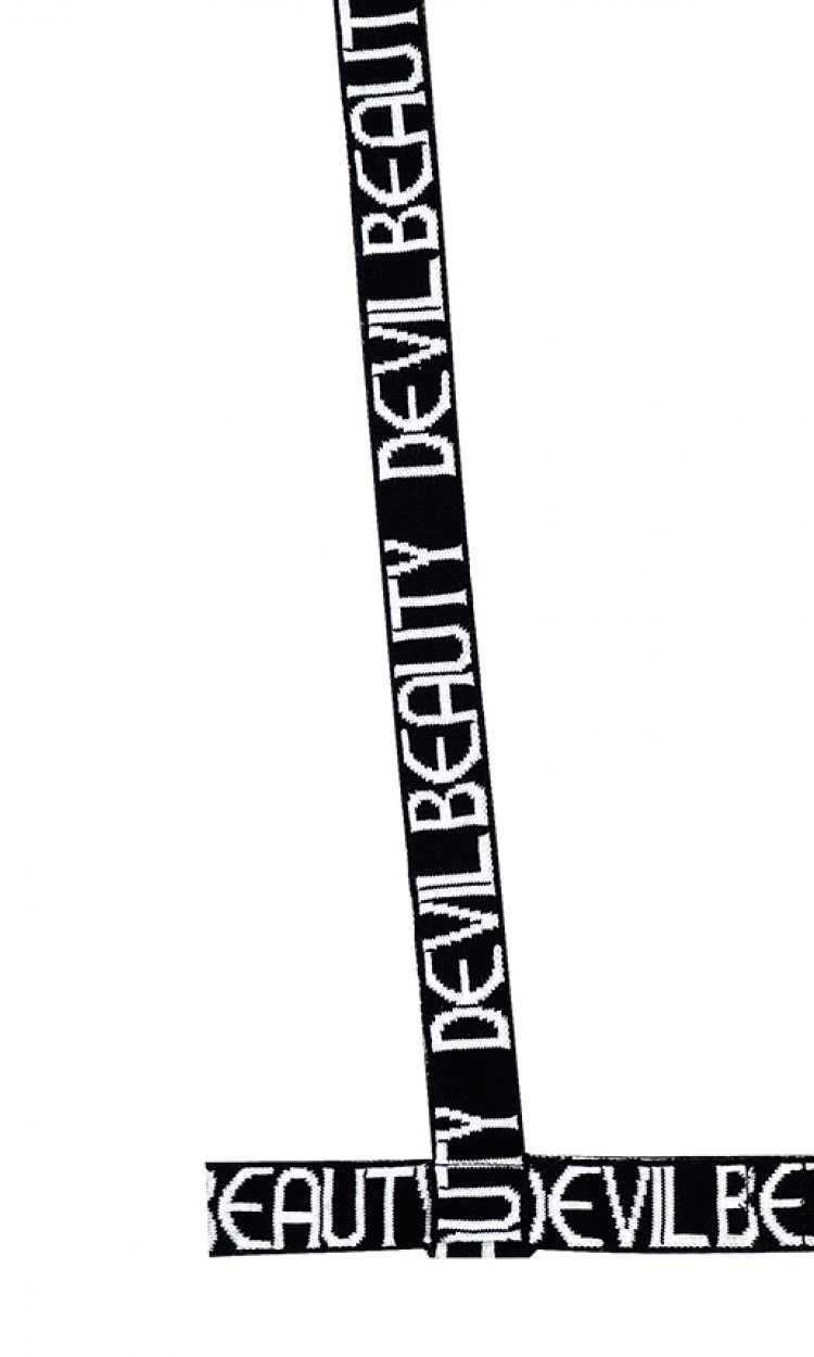 【DEVIL BEAUTY】DB18SS-ACC104BL.logo背带配饰黑色（中国仓）