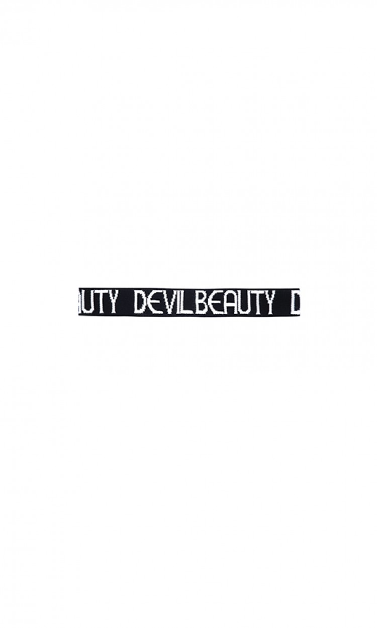 【DEVIL BEAUTY】DB18SS-ACC121BL.logo发带黑色（中国仓）