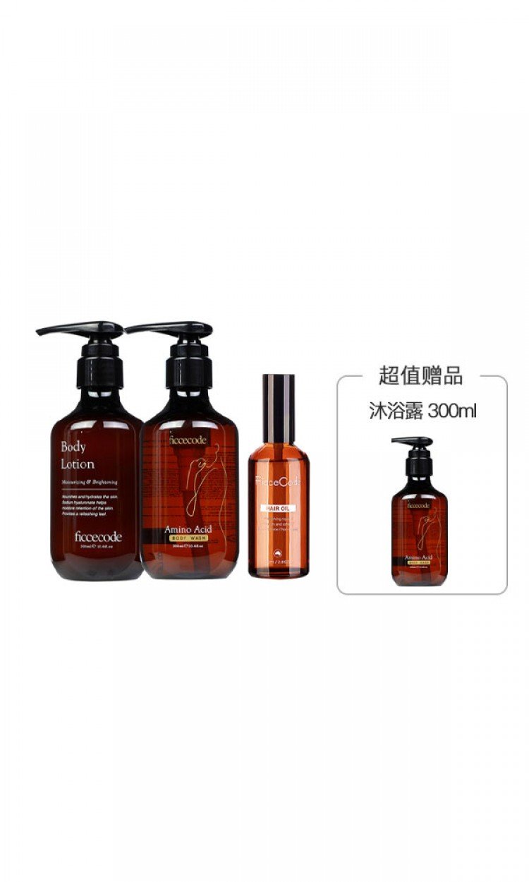 【FicceCode】FicceCode 菲诗蔻 仙女发油80ml+FicceCode沐浴露300ml + FicceCode身体乳300ml Ficcecode仓（中国仓）