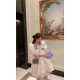 【HERLIAN】HL2084S25甜美公主裙方领花朵泡泡袖白色连衣裙2020夏季新品（中国仓）