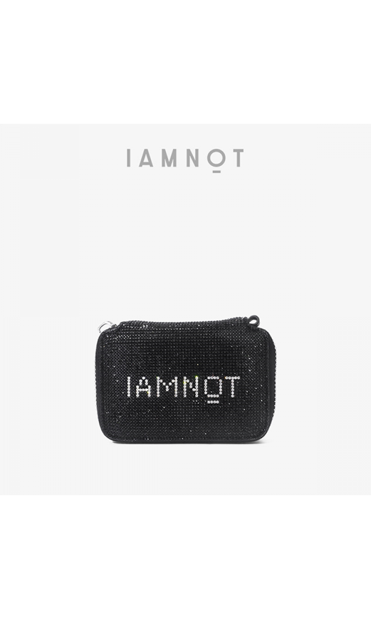 【HXXXXS】IAMNOT原创设计Diamnod bag发财包191A392-2-09A黑色（中国仓）