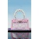 【HXXXXS】联名款凯莉二代珍珠雏菊透明包201S32-11A粉色（中国仓）