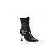 【HXXXXS】IAMNOT高跟个性时尚短靴X204005B1-黑色预售（中国仓）