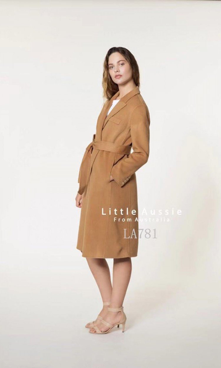 【LITTLE AUSSIE】LA781牛角纽扣半正式大衣Linda琳达（中国仓）