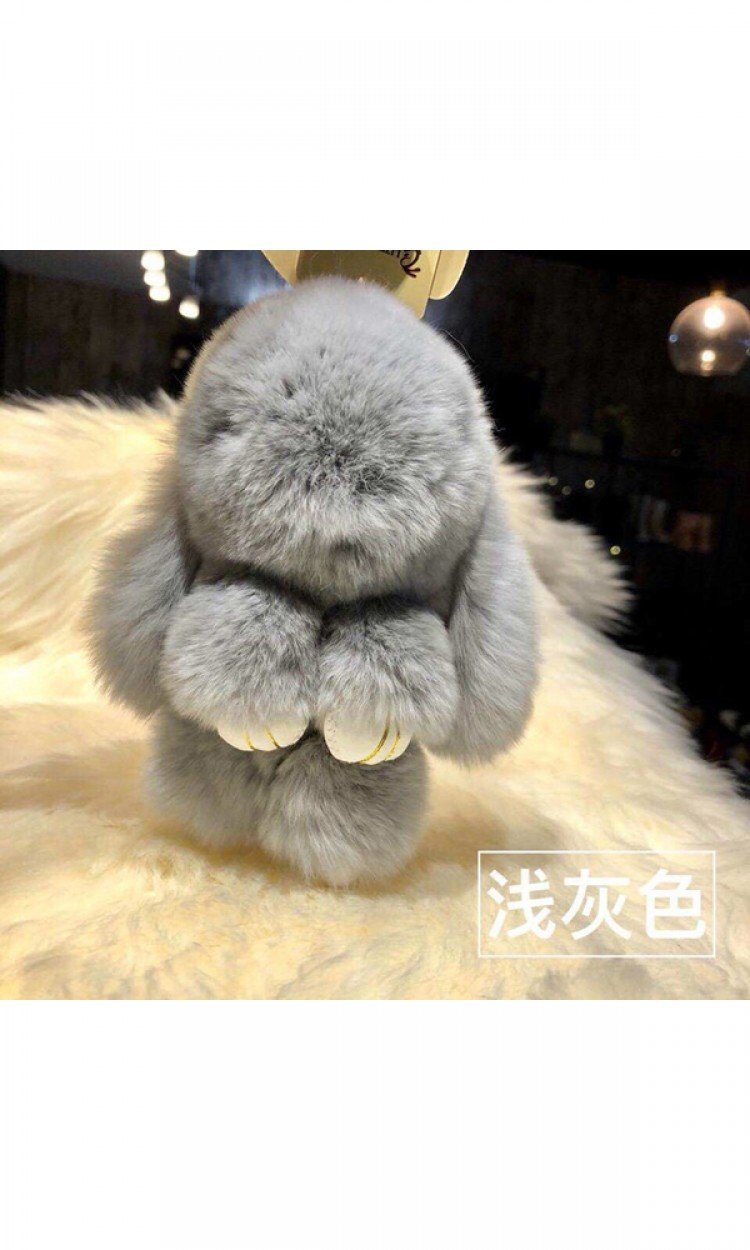 【LITTLE AUSSIE】獭兔毛装死兔浅灰色（中国仓）
