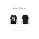 【MACY MCCOY】MMC2021485假两件贴画T恤女2022年春季宽松休闲设计感潮酷撞色长袖（中国仓）