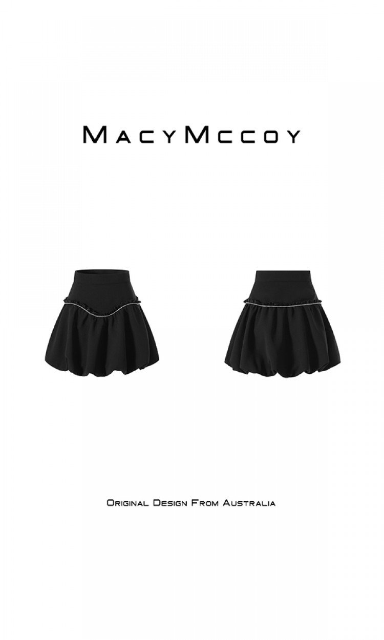 【MACY MCCOY】MMC2022027钻边蓬蓬小短裙（中国仓）