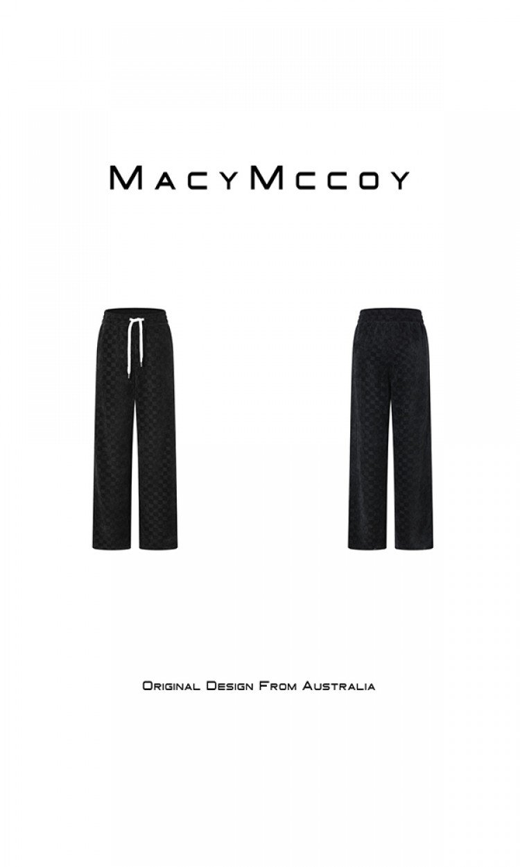 【MACY MCCOY】MMC2022028棋盘格阔腿裤（中国仓）