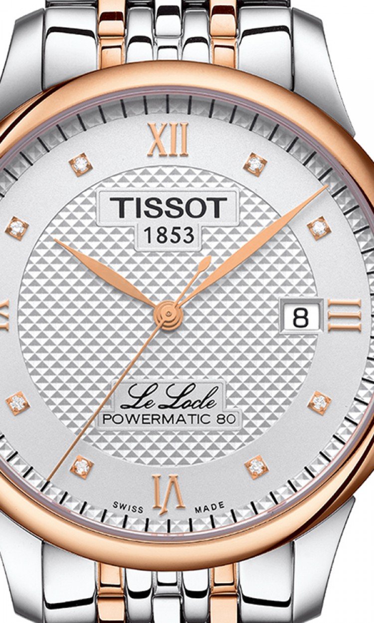 【TISSOT】T0064072203600天梭手表正品2020新款力洛克系列机械钢带经典时尚手表男表腕表（中国仓）