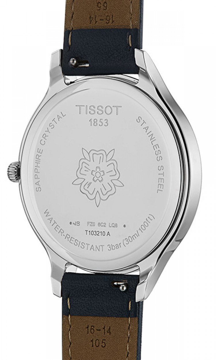 【TISSOT】T1032101601700天梭手表正品臻时系列石英皮带手表女表腕表（中国仓）