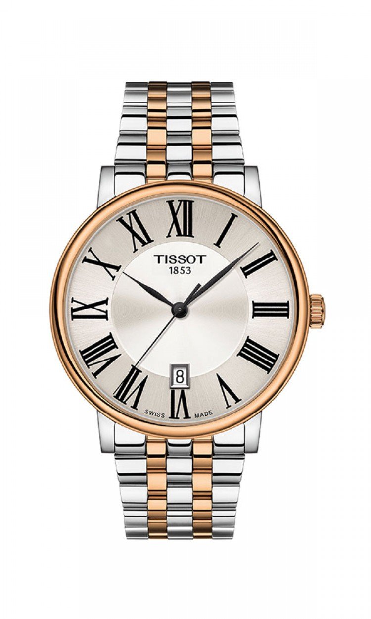 【TISSOT】T1224102203300天梭手表正品新款卡森臻我石英钢带手表男表（中国仓）