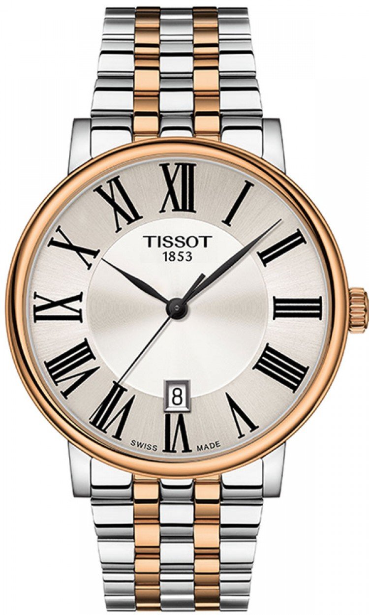 【TISSOT】T1224102203300天梭手表正品新款卡森臻我石英钢带手表男表（中国仓）