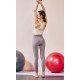 【YPL】YPL072.3D线雕裤塑型美体瑜伽裤女弹力紧身运动裤提臀外穿打底裤玫瑰灰均码（中国仓）