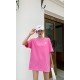 【PIKPAK】PP20SS-T004PK粉色水蜜桃水果T恤刺绣百搭新品短袖均码（中国仓）