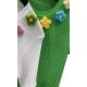 【PIKPAK】PP20SS-T013GN绿色花朵冰丝针织衫中袖时尚泫雅风T恤短袖上衣均码（中国仓）