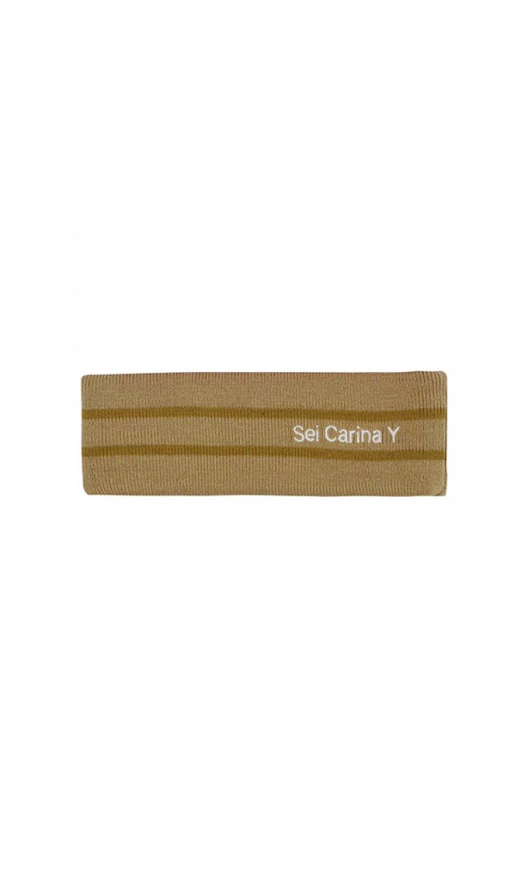 【SEI CARINA Y】18SS-3驼色SeiCarinaY条纹发带（中国仓）