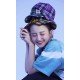 【SEI CARINA Y】18SS-65紫色格纹棒球帽（中国仓）