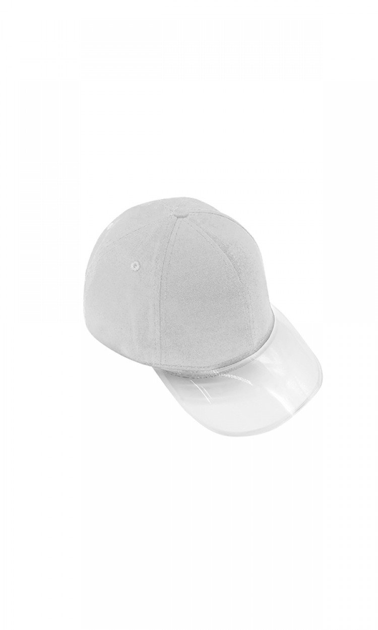 【SEI CARINA Y】18SS-71白色透明檐棒球帽女款时尚休闲运动透明檐字母（中国仓）