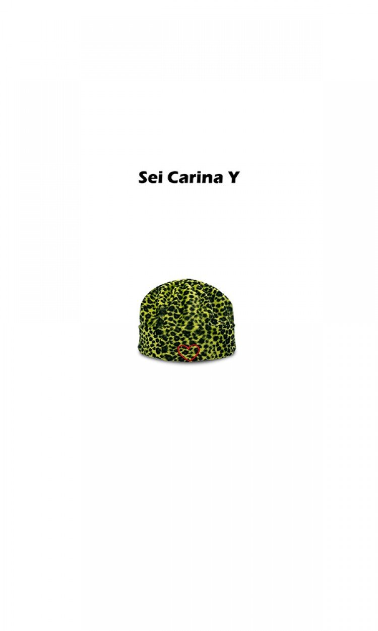 【SEI CARINA Y】19AW-154豹纹包头帽绿色（中国仓）