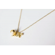 【STUDIO GLAMOR】SG9100005小蜜蜂花朵二合一项链-Bee Necklace（中国仓）