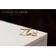 【STUDIO GLAMOR】SG9105010优雅曲线耳环（中国仓）