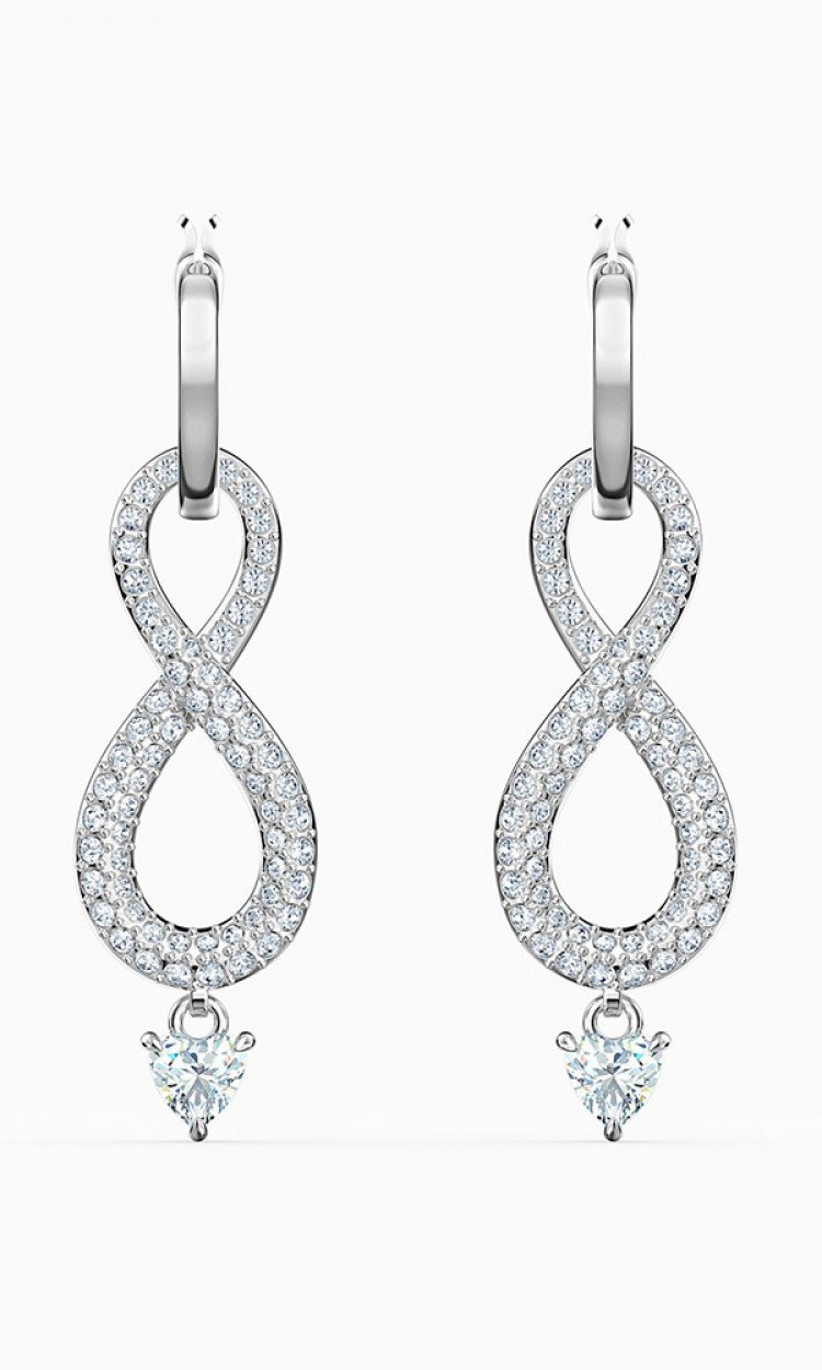 【SWAROVSKI】5520578施华洛世奇无穷的爱耳环银色永恒爱意礼物（中国仓）