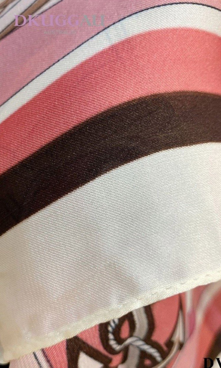 【买一送一】【DK】DW333粉红边帆船丝巾可爱百搭轻薄柔软（中国仓）
