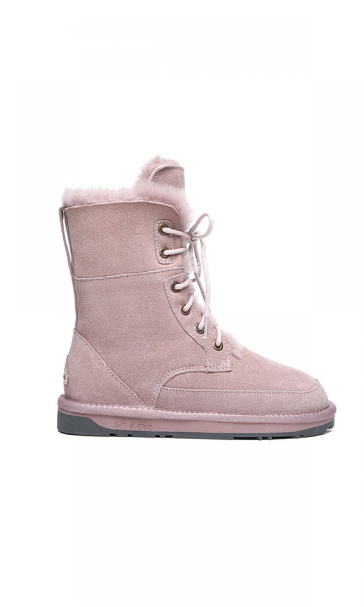【EVER】EA5015时尚款雪地靴绑带元素马丁靴保暖舒适（中国仓）