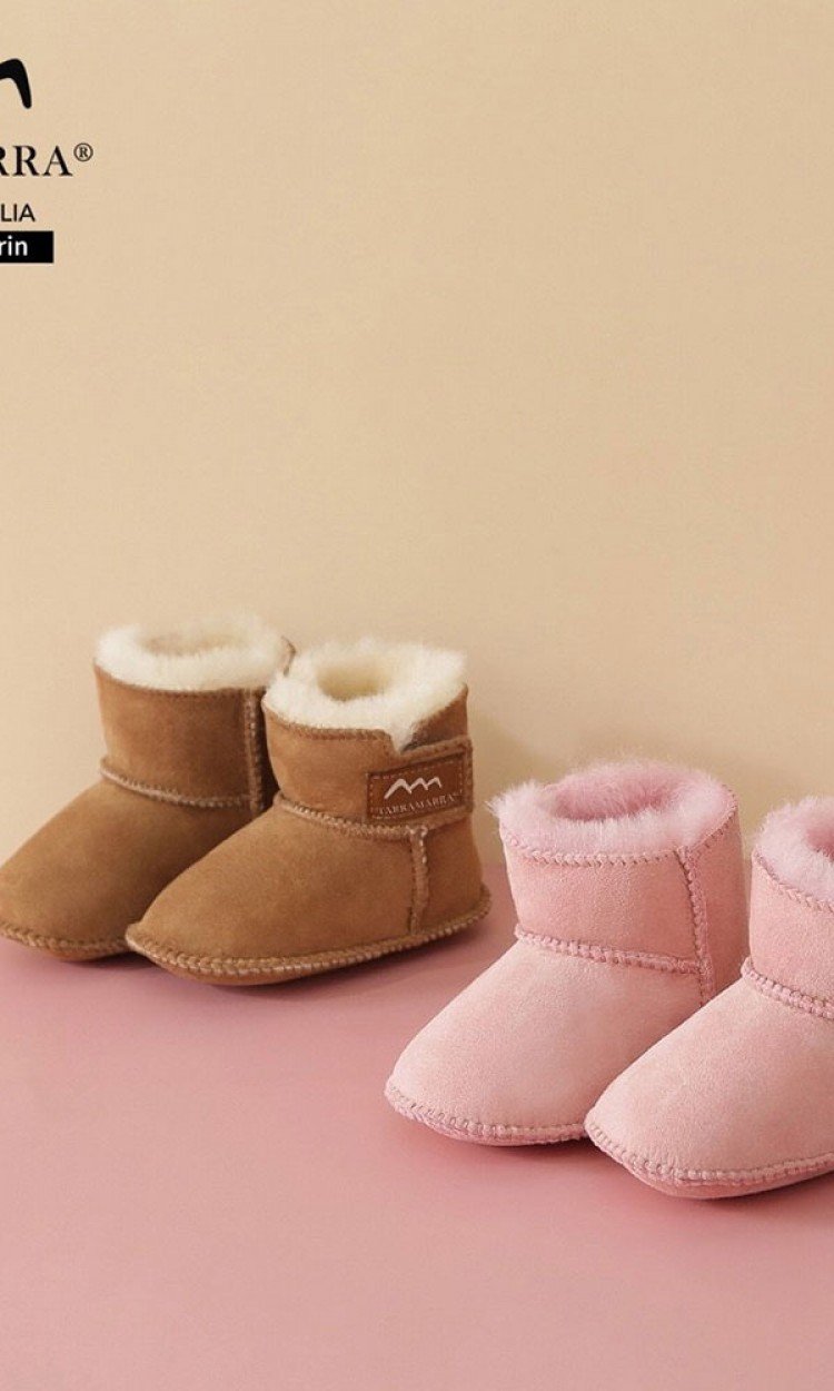 【EVER】TA3007婴儿羊皮毛一体学步鞋(无鞋盒)（中国仓）