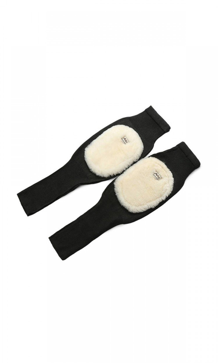 【EVER】TAZ032羊毛护膝防寒保暖暖腿黑色均码（中国仓）