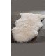 【EVER】TAZ035家居家饰保暖舒适羊毛地毯90cm乳白色均码（中国仓）