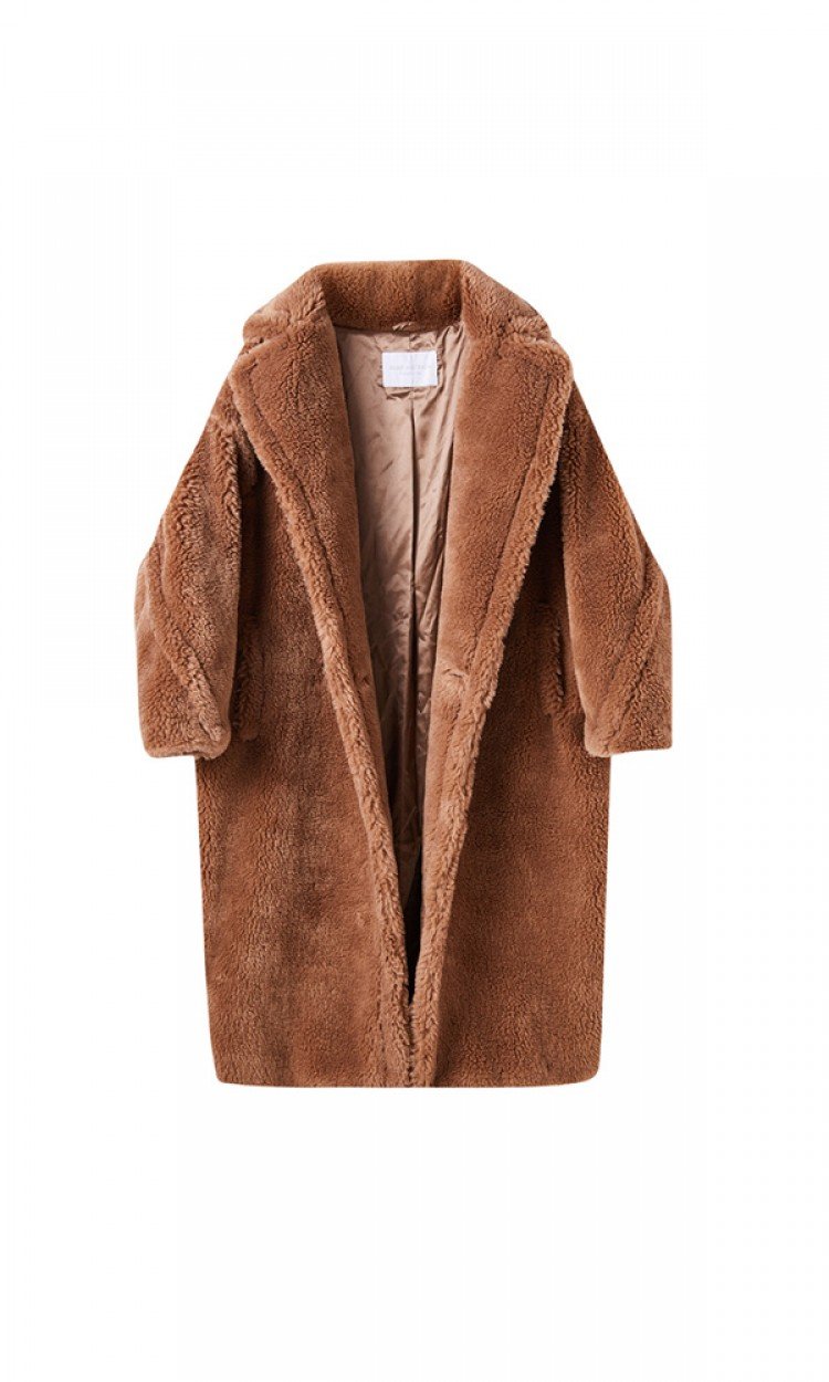 【FDUGG】SUTD19402泰迪大衣羊毛外套经典毛绒保暖长款均码（中国仓）