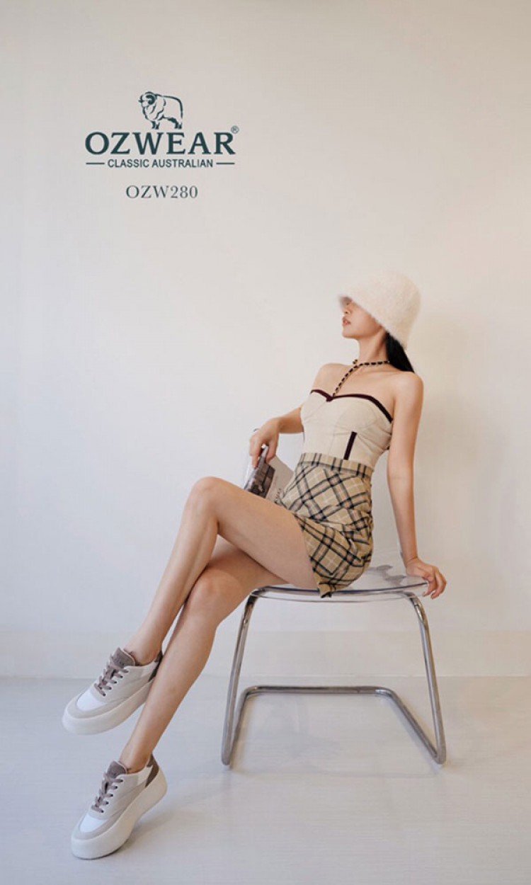 【OZWEAR】OZW280女款卡洛松糕厚底运动鞋（中国仓）