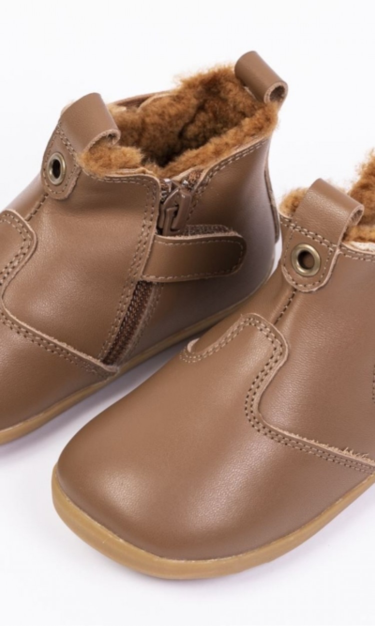 【WOOLLY KIDS】WK123儿童多功能马丁鞋加绒可可棕色（中国仓）