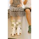 【WOOLLY KIDS】WK136罗马凉鞋童鞋软底护足防滑冰晶白（中国仓）