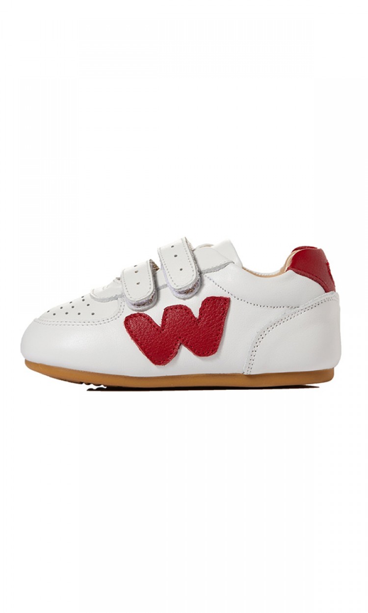 【WOOLLY KIDS】WK145新款齐布林款学步鞋软底防滑透气魔术贴西瓜红（中国仓）