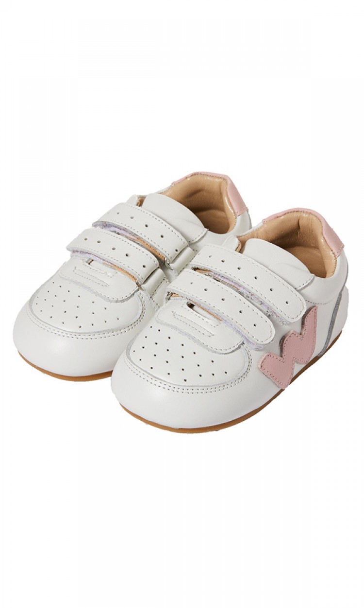 【WOOLLY KIDS】WK146新款齐布林款学步鞋软底防滑透气魔术贴樱花粉（中国仓）