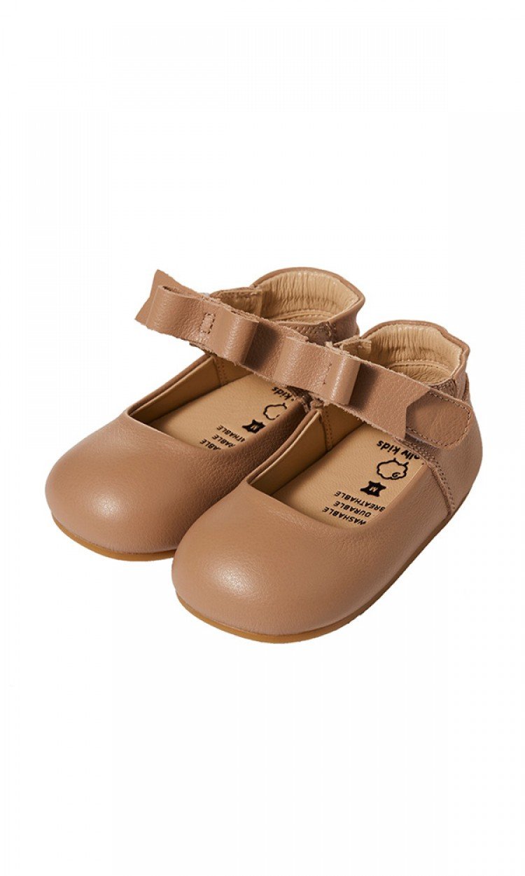 【WOOLLY KIDS】WK148新款塞布丽娜款学步鞋软底防滑透气可可棕（中国仓）