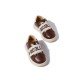 【WOOLLY KIDS】WK160潜水艇款休闲运动小白鞋童鞋咖啡棕（中国仓）