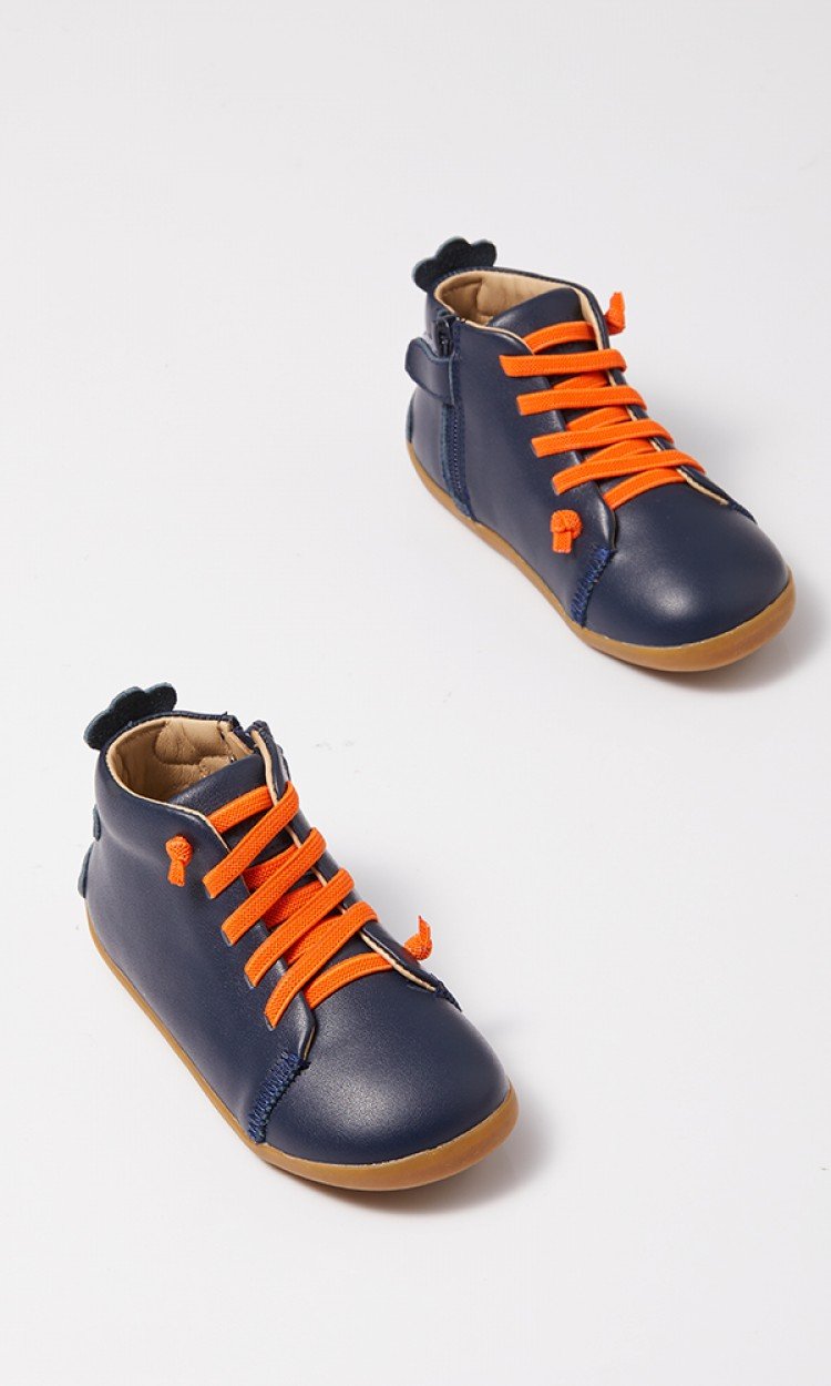 【WOOLLY KIDS】WK181度步鞋款低帮休闲板鞋童鞋深海蓝（中国仓）