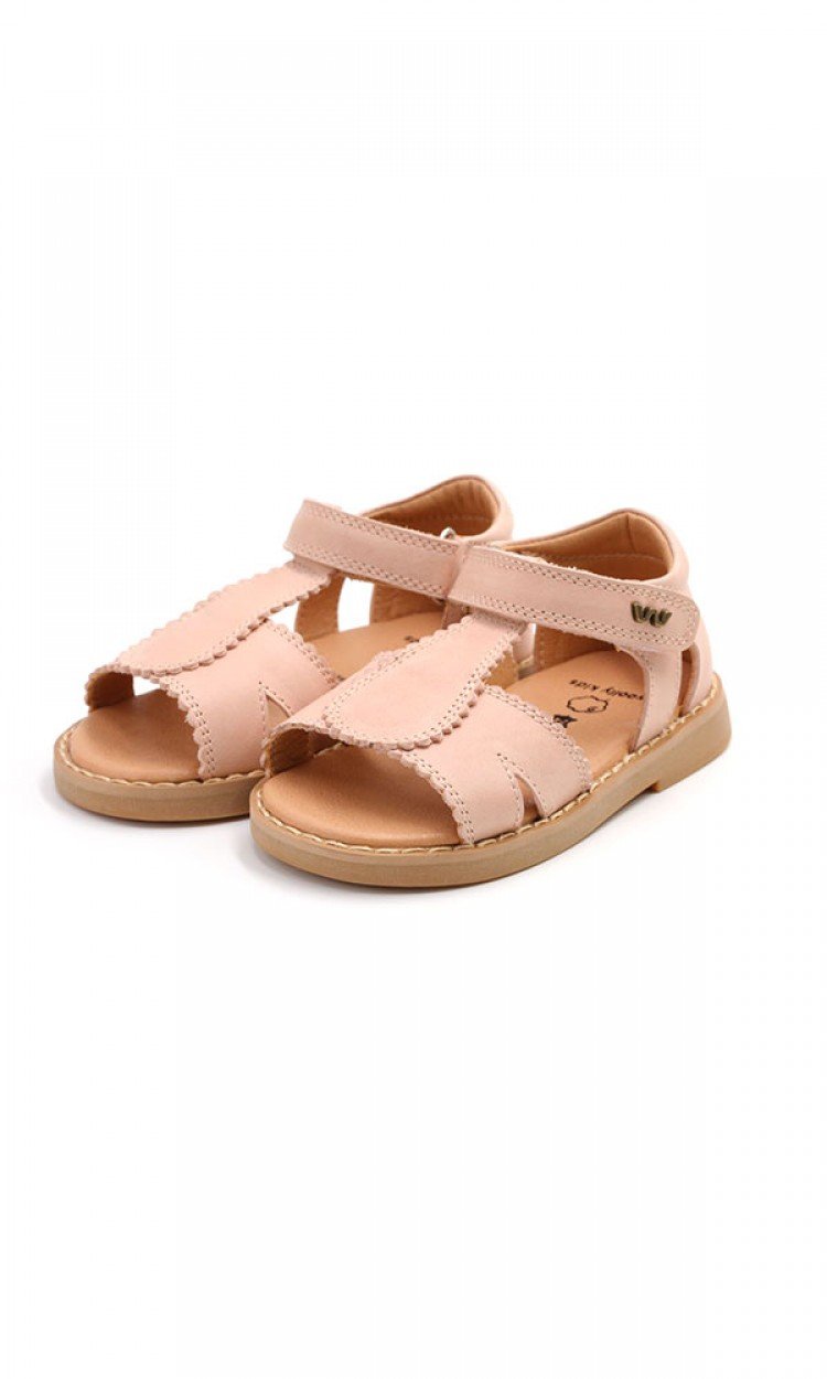 【WOOLLY KIDS】WK240米兰鞋儿童夏季露趾凉鞋百搭舒适珊瑚粉（中国仓）