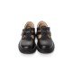 【WOOLLY KIDS】WK315双扣孟克款典雅黑校园鞋系列复古皮鞋（中国仓）