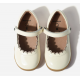 【WOOLLY KIDS】WK376莉娅款春季新款奶油白女童小皮鞋复古小公主鞋软底单鞋（中国仓）
