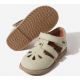 【WOOLLY KIDS】WK379施帕尔春季新款亚麻色女童皮鞋儿童单鞋头层牛皮小公主鞋（中国仓）（中国仓）