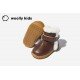 【WOOLLY KIDS】WK504咖啡棕考拉学步鞋（中国仓）